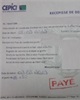 01 - Récépissé de dépôt avce la mention "payé"